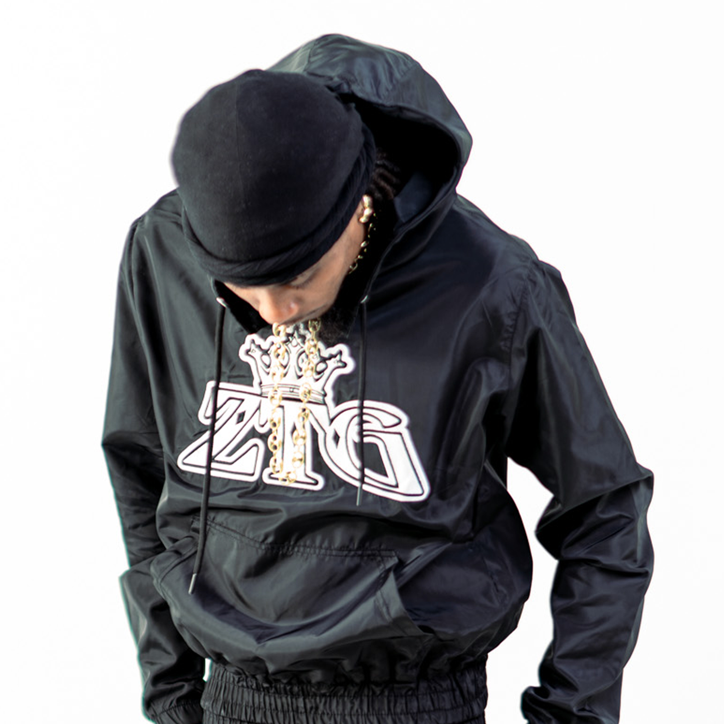 Nylon Windbreaker Pant Set